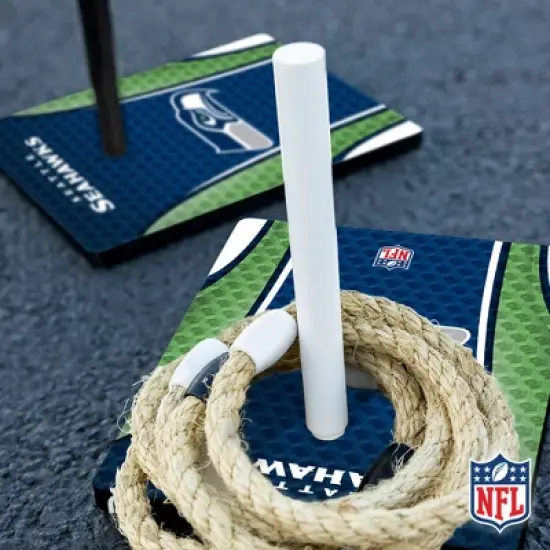 NFL Seattle Seahawks Solid Wood Quoits Toss Game image {6}
