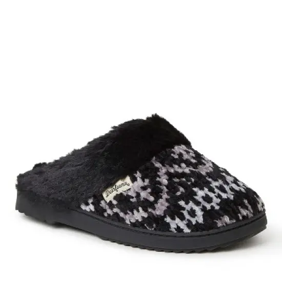 Dearfoams Women's Allison Chenille Fairisle Scuff Slipper image {5}