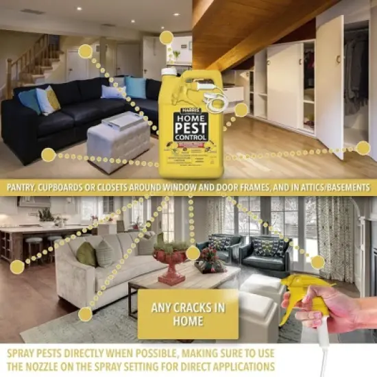 Harris Home Pesticide Spray, Ready to Use, 1 Gallon image {4}