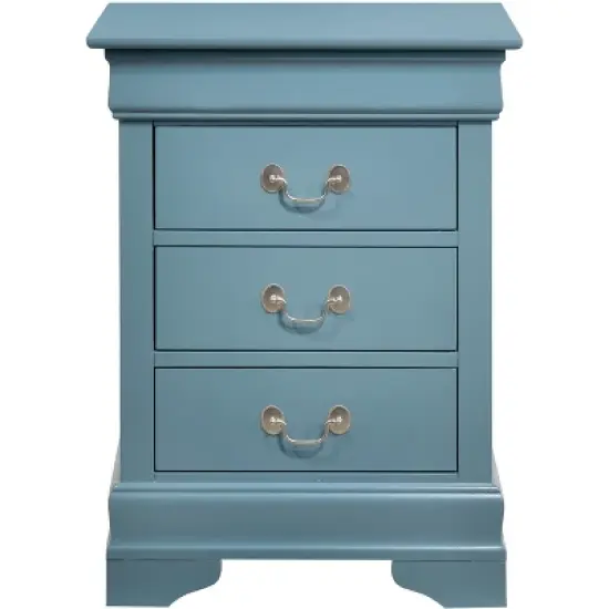 Passion Furniture Louis Philippe 3-Drawer Nightstand (29 in. H x 16 in. W x 21 in. D) image {7}