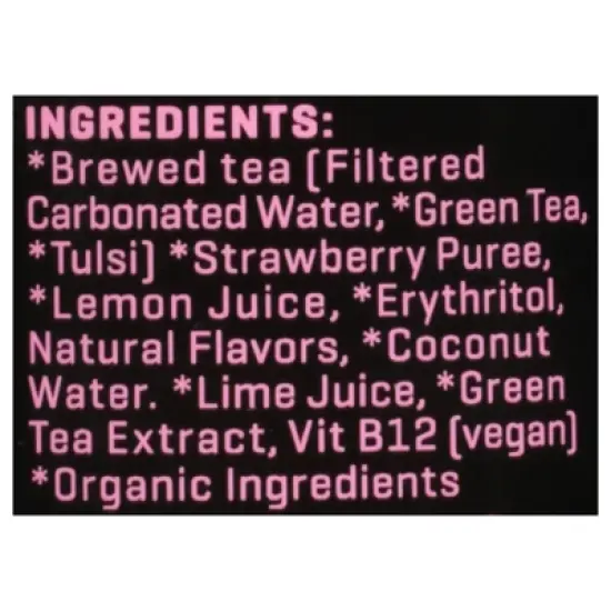 Riot Energy Organic Strawberry Lemon Plant-Powered Energy Drink - Case of 12/16 oz image {4}