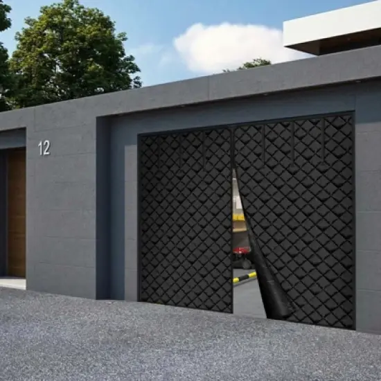 VEVOR Garage Door Screen for Winter, 9x7FT, Garage Door Insulation Kit, Magnetic Thermal Insulated Door Curtain with 300D Oxford Fabric, Black image {1}