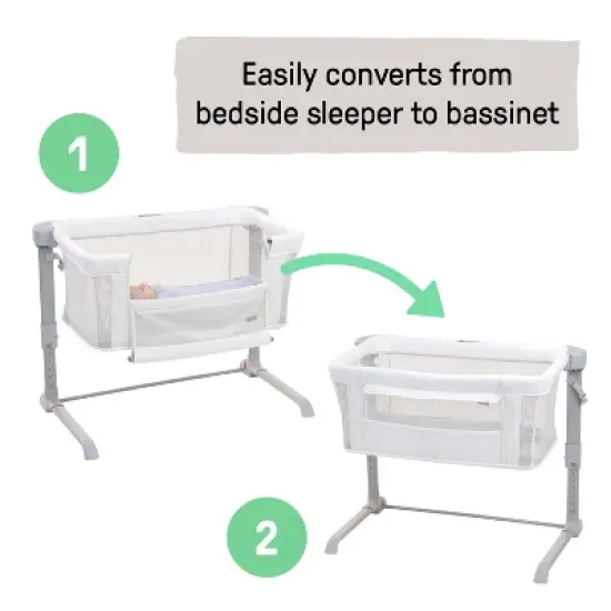 SwaddleMe DreamSecure 2-in-1 Co-Sleeping Bassinet with SwaddleMe Pod - 0-5Months - Cream image {1}