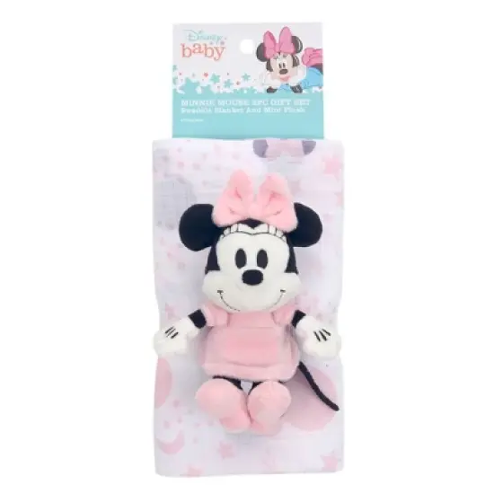Lambs & Ivy Disney Baby Minnie Mouse Swaddle Blanket & Plush Infant Gift Set - 2pk image {5}
