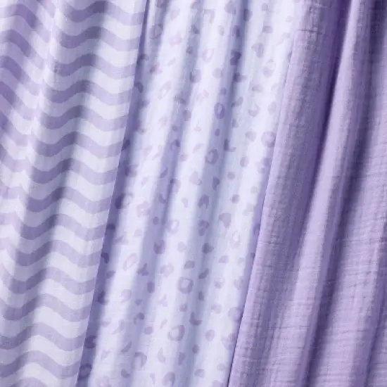 Muslin Swaddle Baby Blanket - Leopard - 3pk - Cloud Island&trade; image {2}