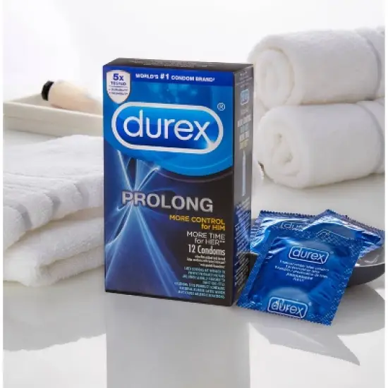 Durex Prolong Latex Condoms - 12ct image {6}