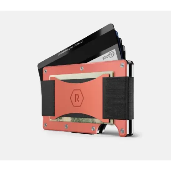 Ridge Wallet - Coral - Cash Strap image {2}