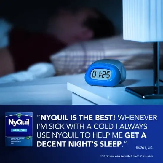 Vicks NyQuil Cold & Flu Medicine LiquiCaps - 24ct image {5}