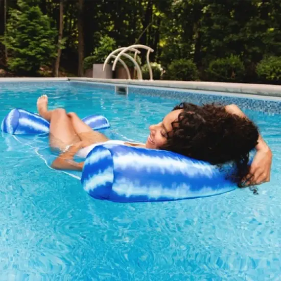 Big Joe Noodle Sling, No Inflation Needed Pool Seat with Armrests, Quick Draining Fabric image {2}