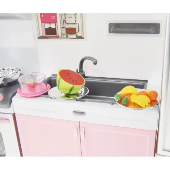 Ready! Set! play! Link Little Princess Modern Mini Kitchen Playset W/ Dishwasher And Microwave image {1}
