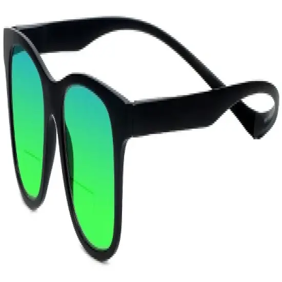 Magz Chelsea Magnetic Front Connecting Polarized Sun OR Bi-Focal Sunglasses in Black Blue image {6}
