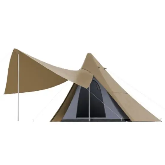 Cesicia 15.4'x15.4'x8.5' Waterproof Camping Tent with Porch Area, Floor and Carry Bag, for 2-3 Person Outdoor Camping image {10}
