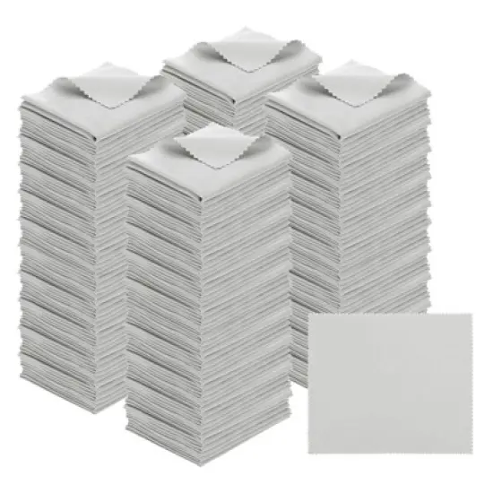 Unique Bargains Microfiber Soft Lightweight Dirt-resistant Cleaning Cloth for Eyeglass 200 Pcs image {5}