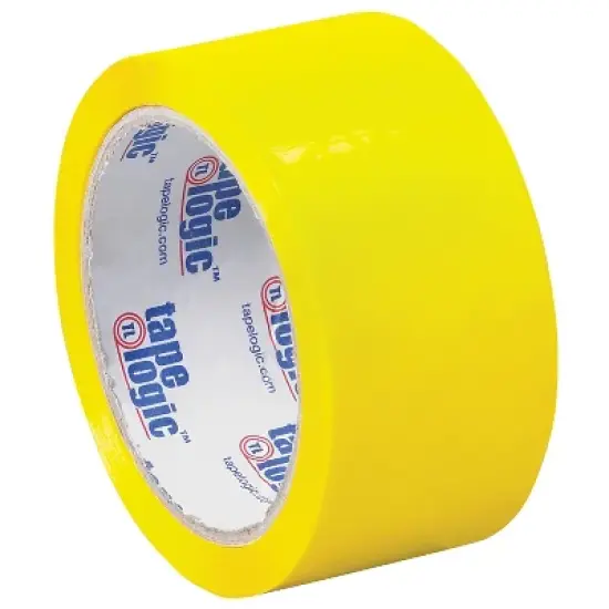 Tape Logic Colored Carton Sealing Heavy Duty Packing Tape 2" x 55 yds. Yellow 36/Carton (T90122Y) image {1}