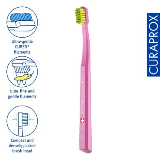Curaprox CS Smart, Ultra Soft Toothbrush with Small Head for Precision and Gentle Cleaning image {3}