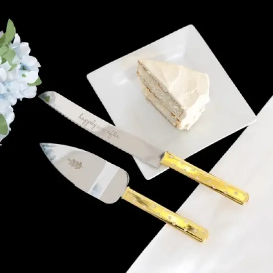 Happily Ever After Cake Knife and Server Set image {1}