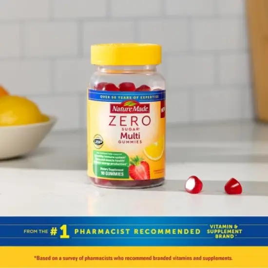 Nature Made Zero Sugar Multivitamin Sugar Free Gummies - 90ct image {7}