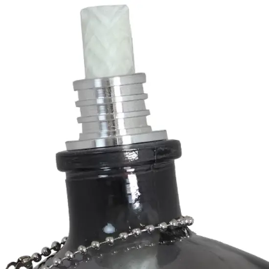 Sunnydaze Grinning Skull Glass Tabletop Torches image {2}