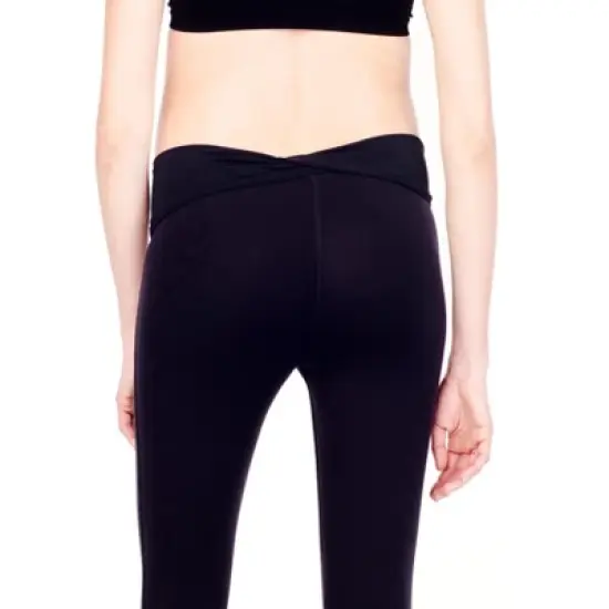 Ingrid & Isabel Moto Maternity Workout Legging with Crossover Panel image {5}