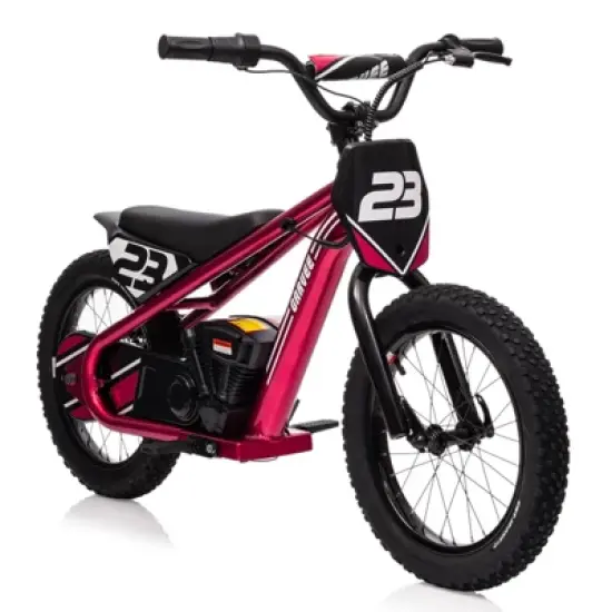 Electric Dirt Bike for Kids, 250W Electric Motorcycle, Electric Balance Bike for Ages 6-12, 3 Speed Settings, 16IN Off-Road Tires image {10}