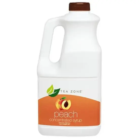 Tea Zone Peach Fruit Syrup 64 Oz. image {2}