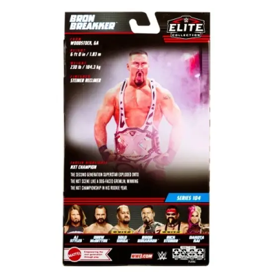 WWE Elite 104 Pink Gear Bron Breakker Action Figure image {1}