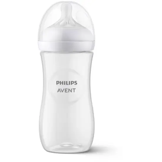 Philips Avent Natural Baby Bottle with Natural Response Nipple - Clear - 11oz image {6}