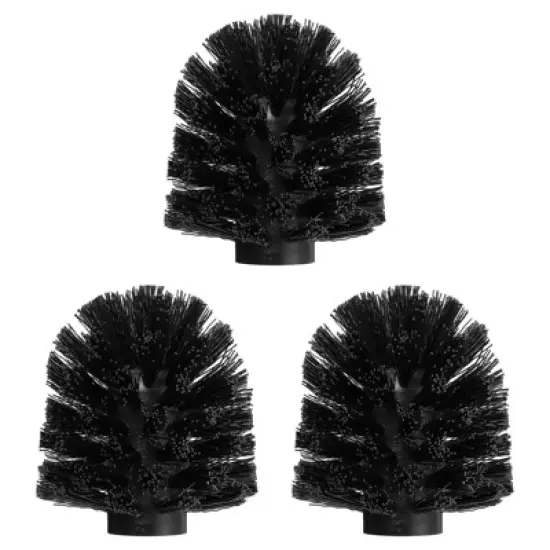 Unique Bargains Ball Shaped Dense Bristles Toilet Bowl Brush Replacement Head image {5}