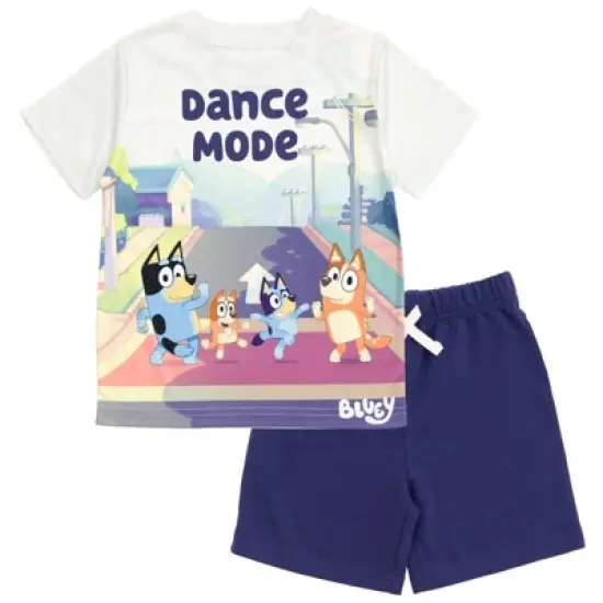 Bluey Chilli Mom Bandit Dad Bingo Coco Honey Winton T-Shirt and Shorts Outfit Set Toddler to Big Kid image {4}