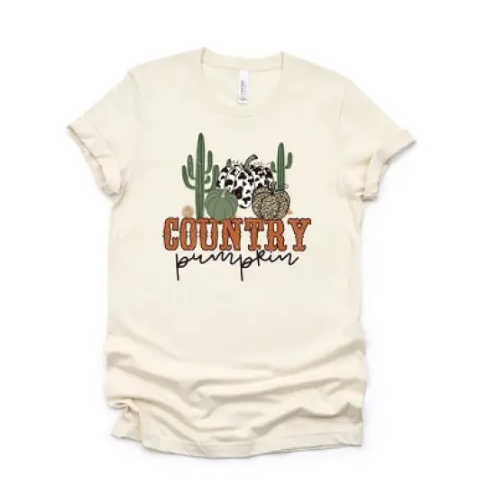 Simply Sage Market Women's Country Pumpkin Cactus Short Sleeve Graphic Tee image {4}
