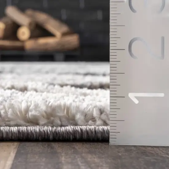 nuLOOM Ansley Moroccan Lattice Tassel Area Rug image {2}