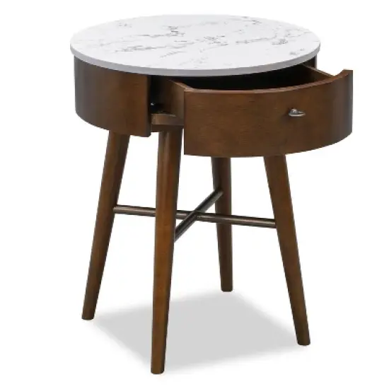 Wayne Side Table Walnut - Poly & Bark image {1}