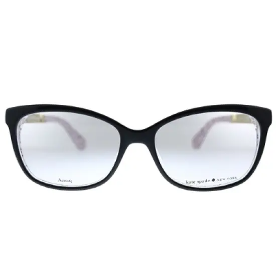 Kate Spade KS JODIANN UYY Womens Rectangle Eyeglasses Black Pattern Red 52mm image {1}
