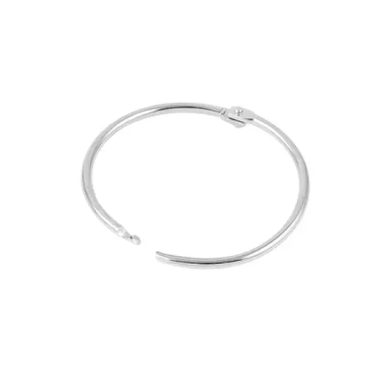 Unique Bargains Metal Book Loose Leaf Binder Hinge Snap Key Rings 2.1" Outside Dia 8 Pcs image {3}