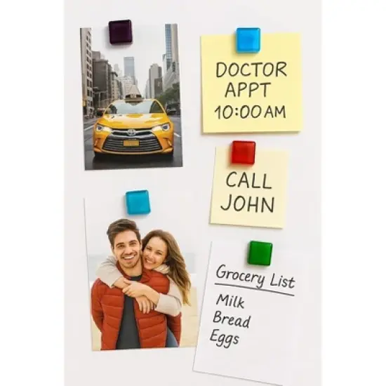 CTB Dealz Glass Refrigerator Magnets | Colorful Decorative Magnets for Fridge, Office, Locker & Whiteboard Use image {5}