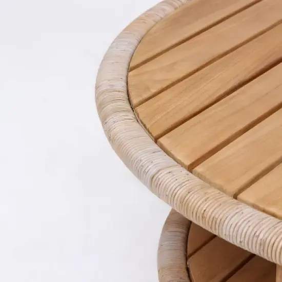 Cambridge Casual Seaside Teak Outdoor Coffee Table Teak Brown image {2}