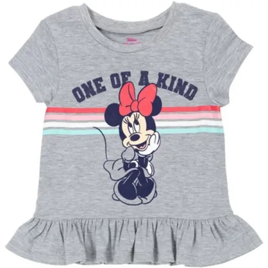 Mickey Mouse & Friends Minnie Mouse Girls Graphic T-Shirts and Shorts image {2}