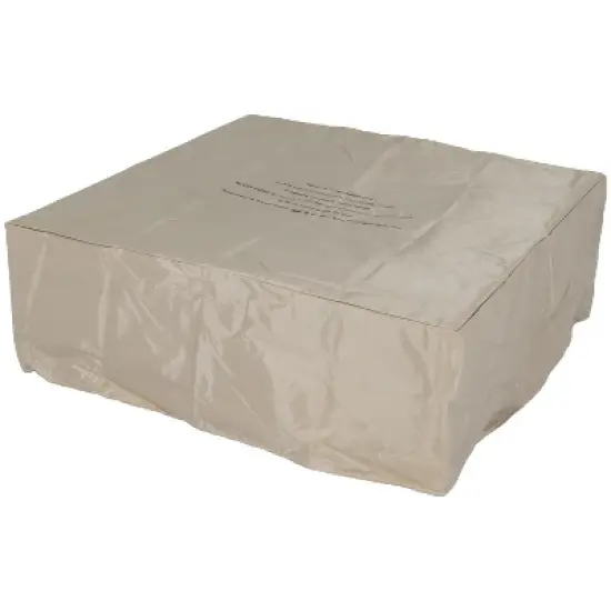 Sunnydaze Contempo Outdoor Propane Gas Fire Pit Bowl with Weather-Resistant Durable Cover and Lava Rocks - 34" Square image {6}