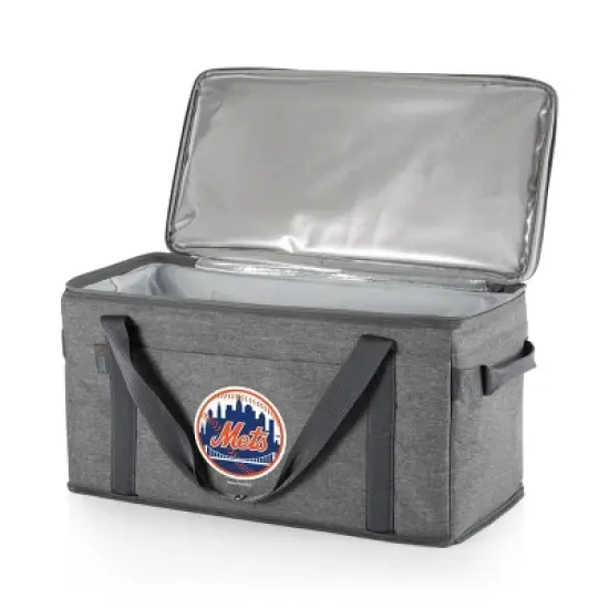 MLB New York Mets 64 Can Collapsible Cooler - Heathered Gray image {1}