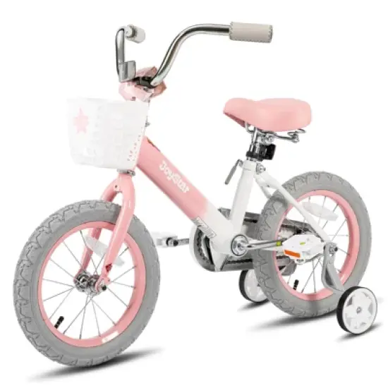 JOYSTAR Vintage Kids Bike with Training Wheels & Basket image {2}