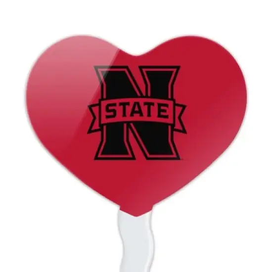 Northwestern Oklahoma State Secondary Heart Love Cupcake Picks Toppers Decoration Set of 6 image {1}