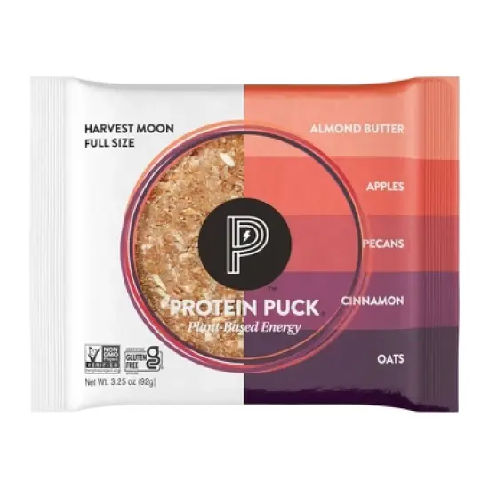 Protein Puck Harvest Moon Nutrition Bars - Apple Cinnamon - 3.25oz image {7}