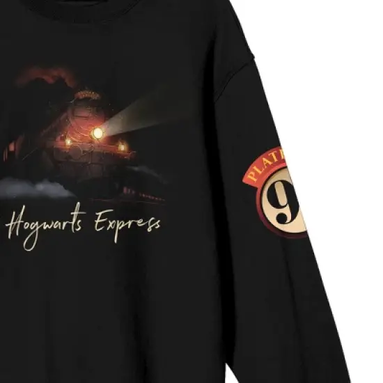 Harry Potter Hogwarts Express Women's Black Crew Neck Sweatshirt image {2}