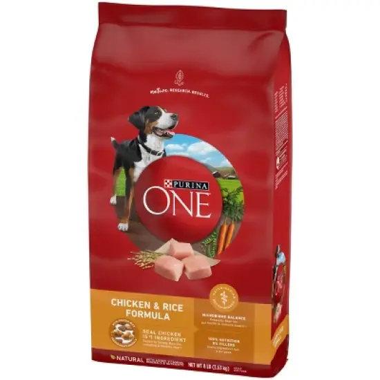 Purina ONE SmartBlend Chicken & Rice Formula Adult Dry Dog Food image {5}