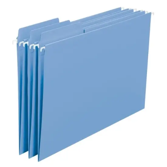 Smead FasTab Hanging File Folder, 1/3-Cut Built-In Tab, Letter Size, 20 per Box image {7}