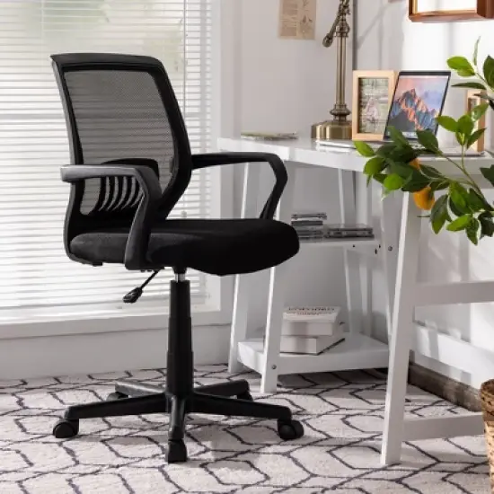Costway Mesh Office Chair  Height Adjustable Executive Chair w/ Lumbar Support image {2}