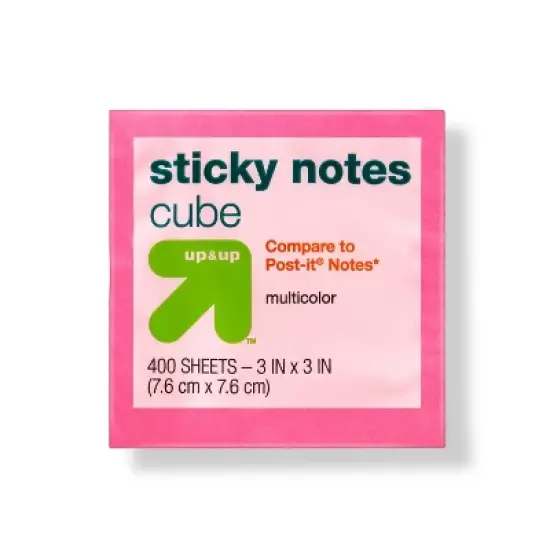Sticky Notes Cube 3" x 3" - up&up&trade; image {2}
