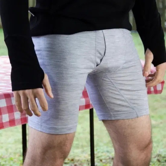 Minus33 Merino Wool Micro Weight - Men's Wool Boxer Briefs Woolverino Ash Gray XXL image {5}