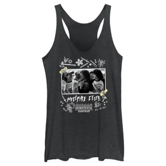 Women's Stranger Things Hellfire Club Members Racerback Tank Top image {3}