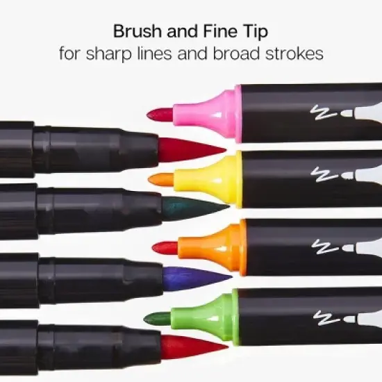 KINGART PRO Twin-Tip&trade; Brush Pens 48 Colors image {3}